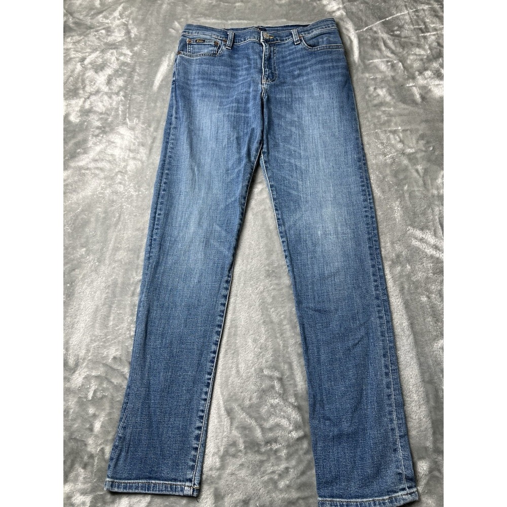 Polo‎ Ralph Lauren Jeans Womens 20 Plus Blue Straight Denim Medium Wash Cotton